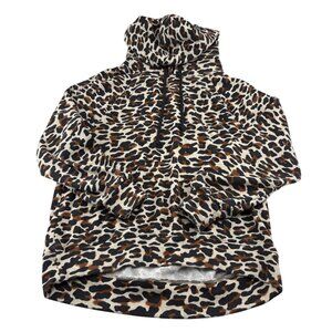 Lou & Grey Leopard Print Hoodie Size SP Petites‎